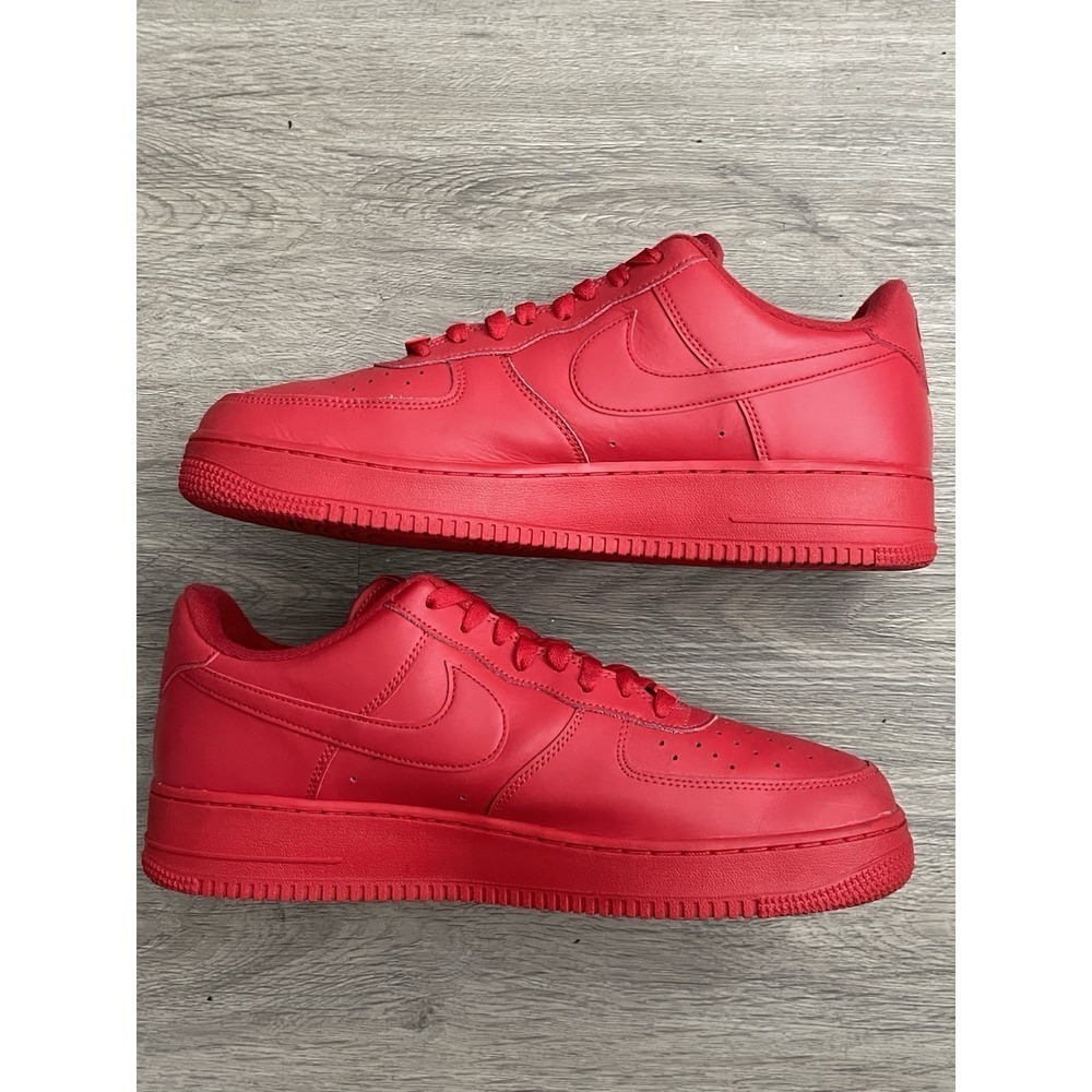 Size 12- Nike Air Force 1 Low Triple Red CW6999-600 - Picture 3 of 8